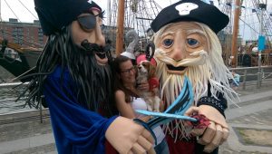 Pirate themed entertainers, walkabout puppets, maritime themed entertainers