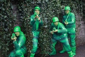 Toy soldier costumes, bespoke entertainers