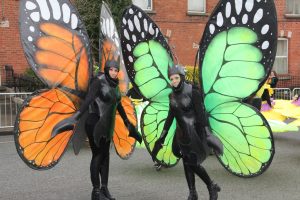 Garden Theme entertainers, butterfly costumes